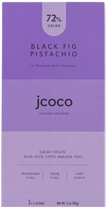 Jcoco chocolate black fig pistachio 