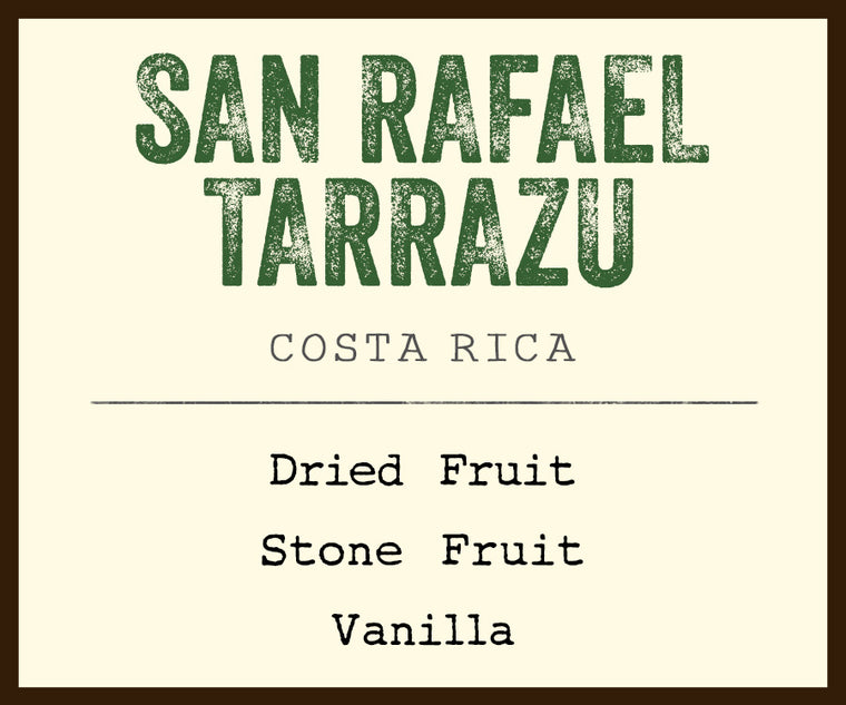 San Rafael Tarrazu label