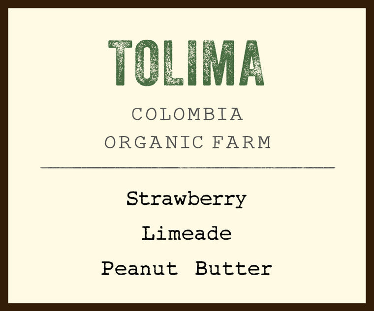 tolima colombia coffee label