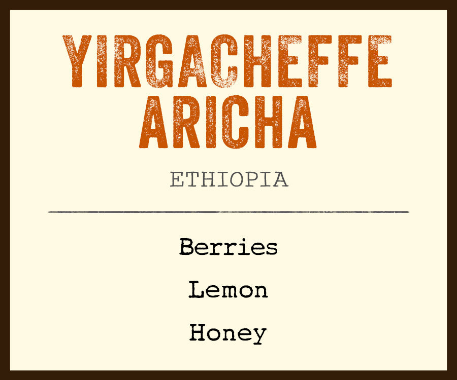 yirgacheffe aricha label
