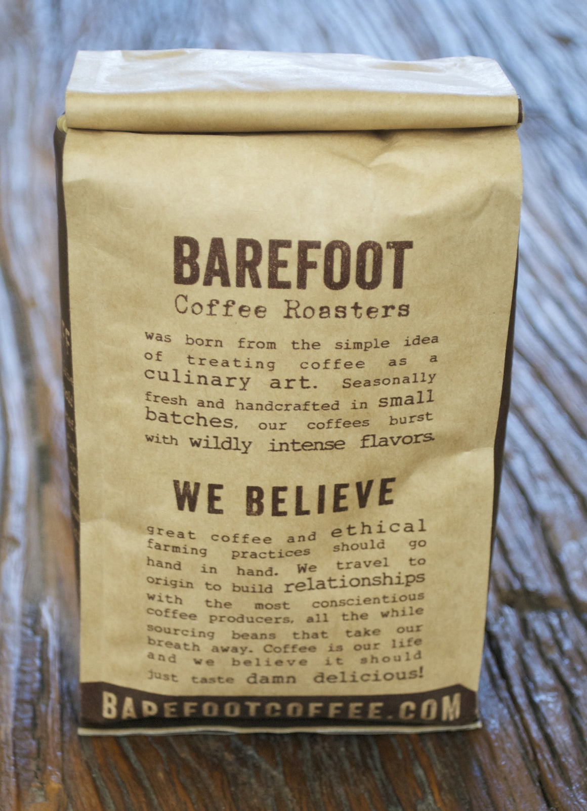 barefoot coffee bag 