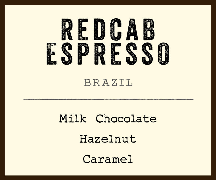 Barefoot Coffee Redcab Espresso Brazil dark roast