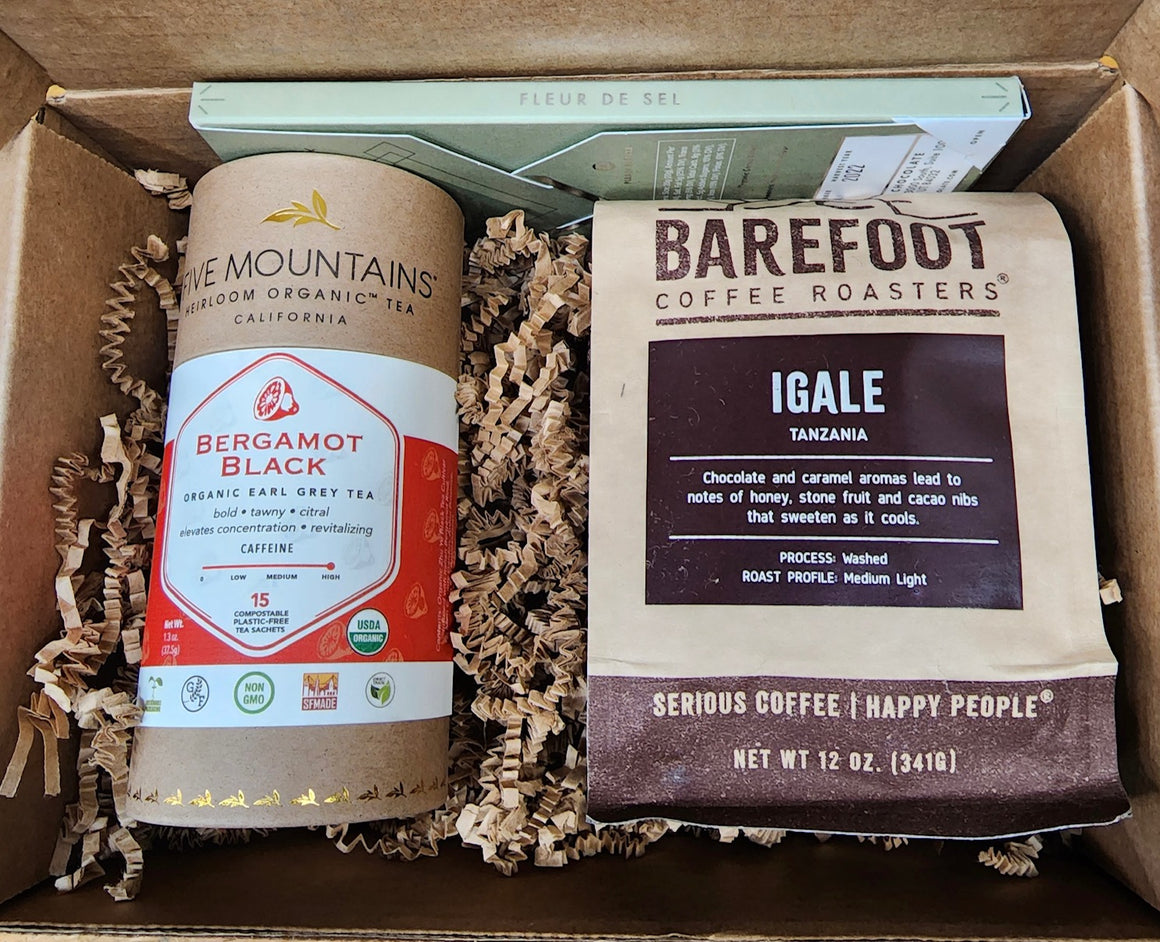 coffee tea and chocolate gift box
